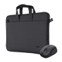 Kit Geanta de laptop Trust Bologna pentru laptop-uri cu diagonala de pana la 16", mouse Trust wireless, negru TRUST - 9